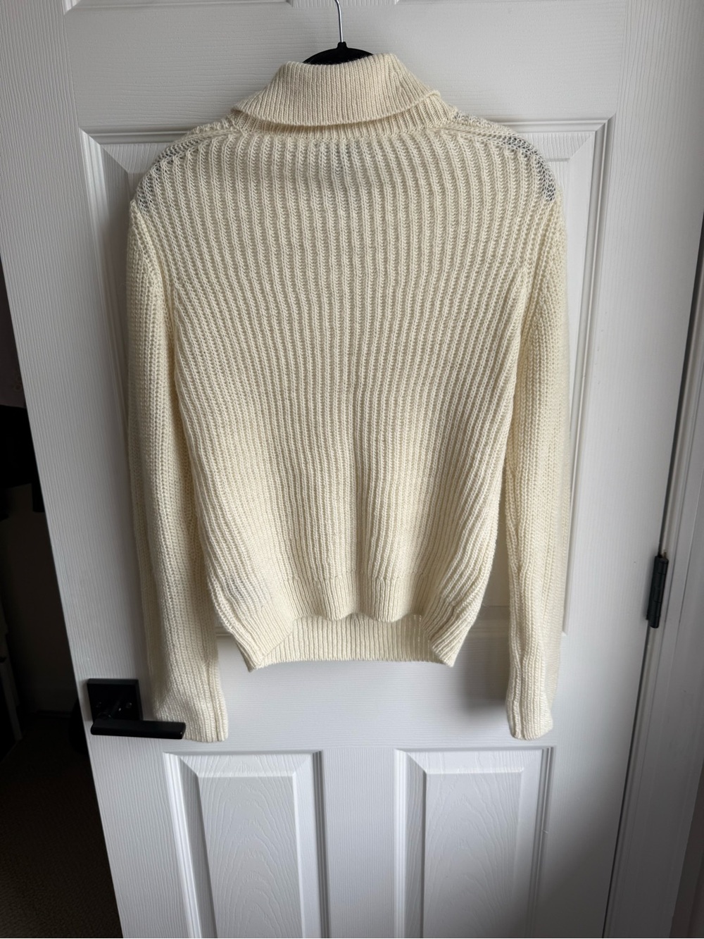 rag & bone Cream Ribbed Collared Sweater - Picture 3 of 7